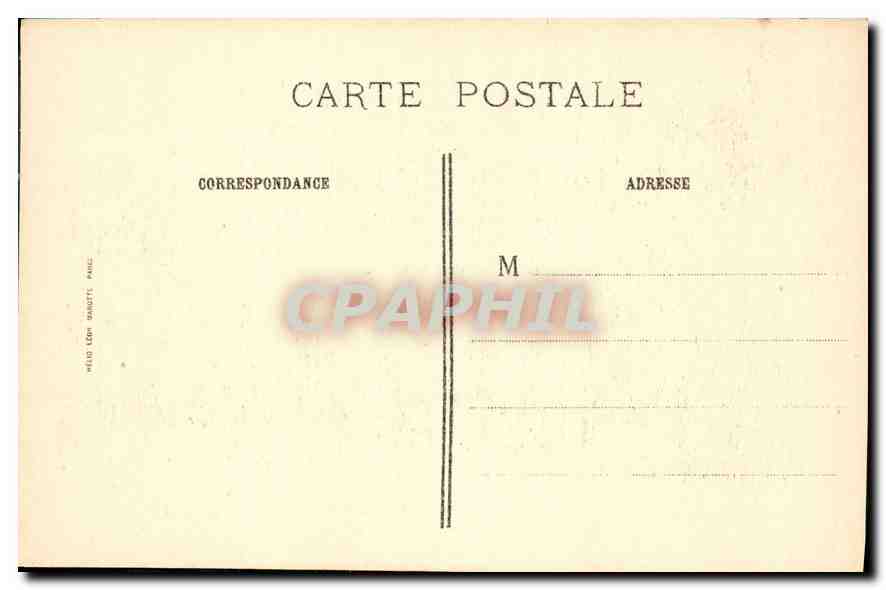 Abbaye de Chaalis — Le tombeau de Rousseau et l'île des Peupliers — J.-E. Bulloz, Editeur — Verso