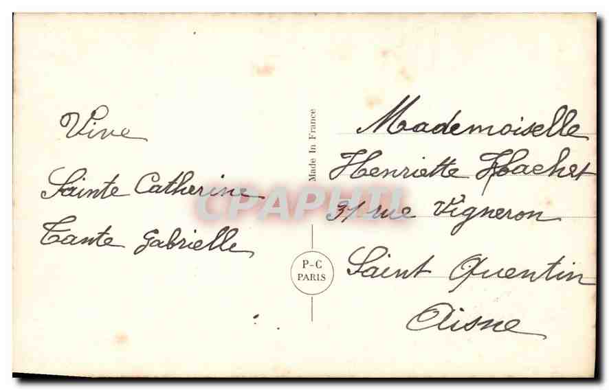 CPA Bonne Fete Enfant — Rückseite