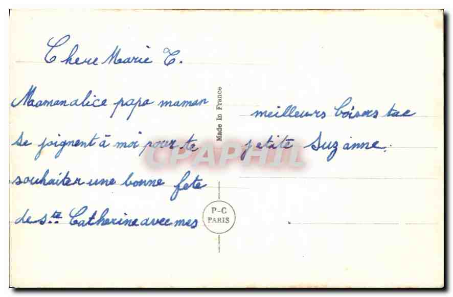 CPA Enfant — Verso