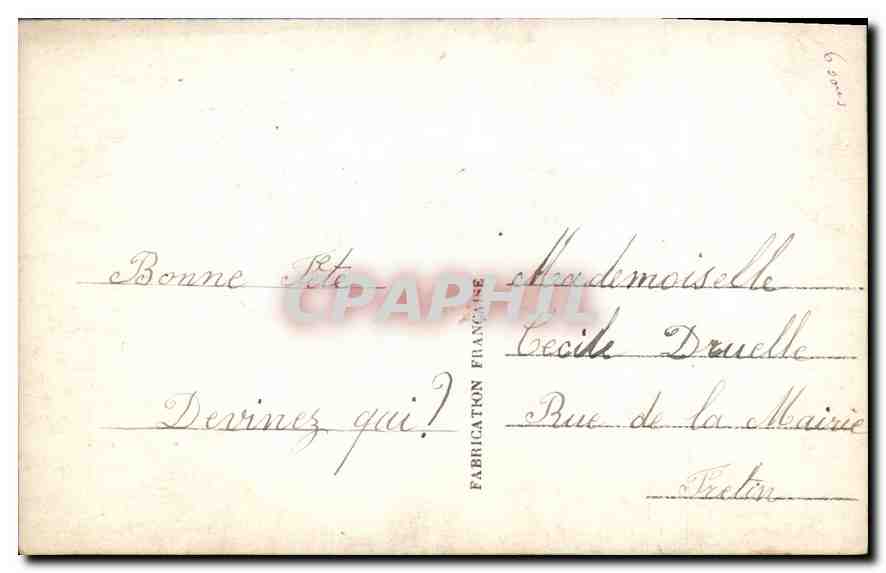 CPA Enfant — Rückseite