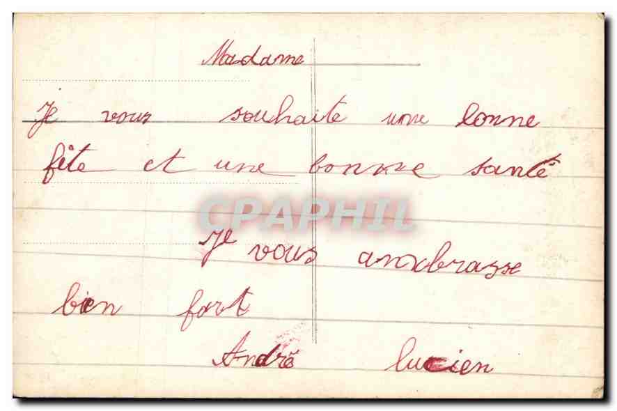 CPA Bonne fete Enfant — Rückseite