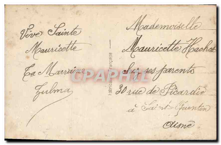 CPA Bonne Fete Enfant — Verso