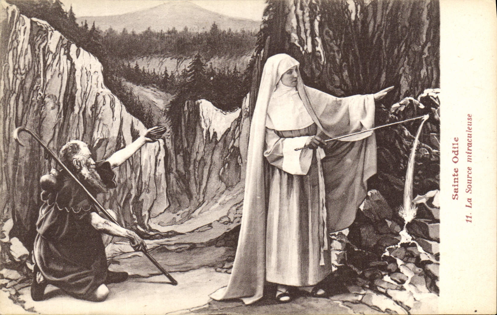 CPA Sainte Odile La Source miraculeuse 
