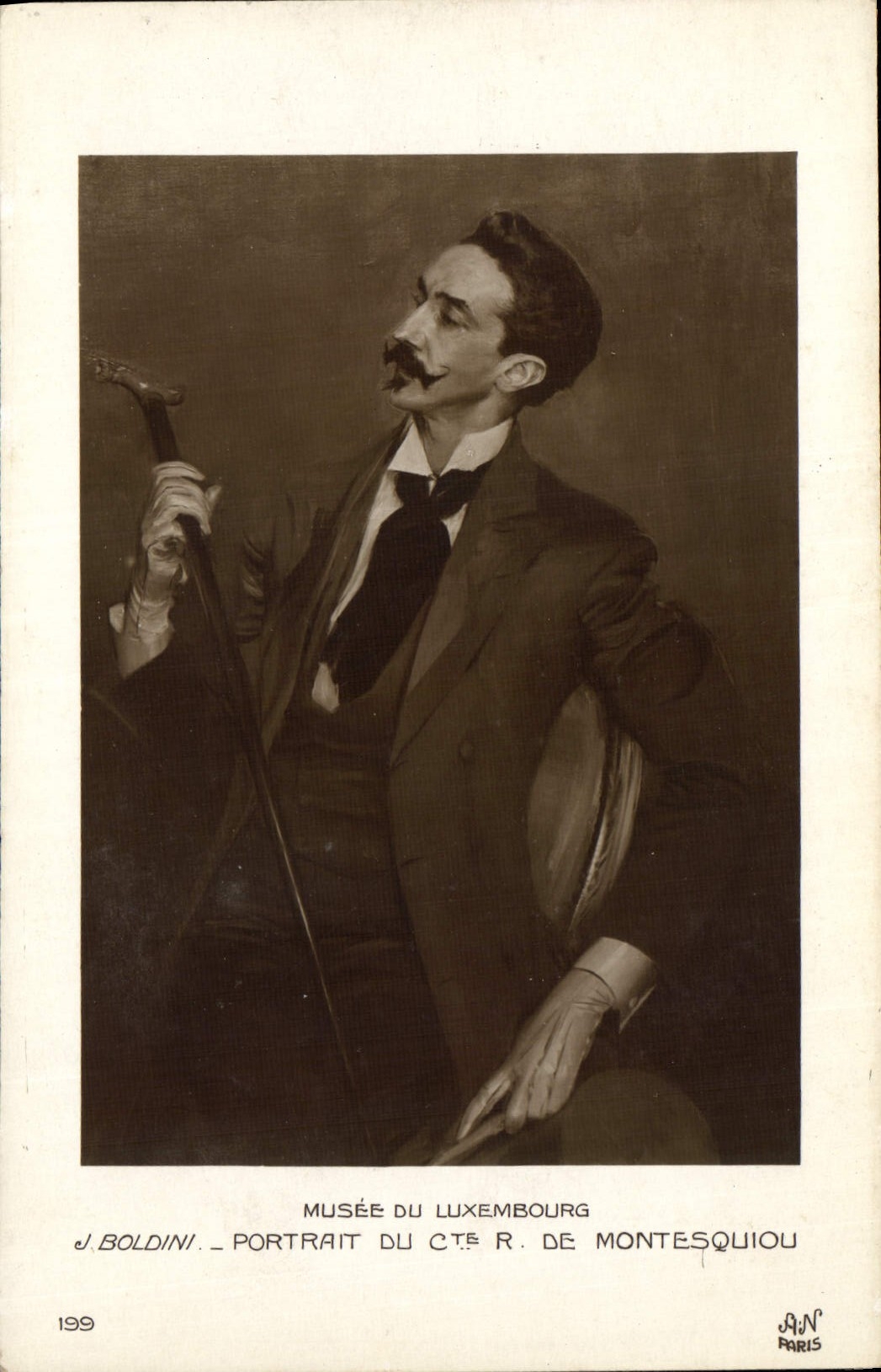 CPA Musee du Luxembourg J Boldini Portrait du Cte R de Montesquiou 