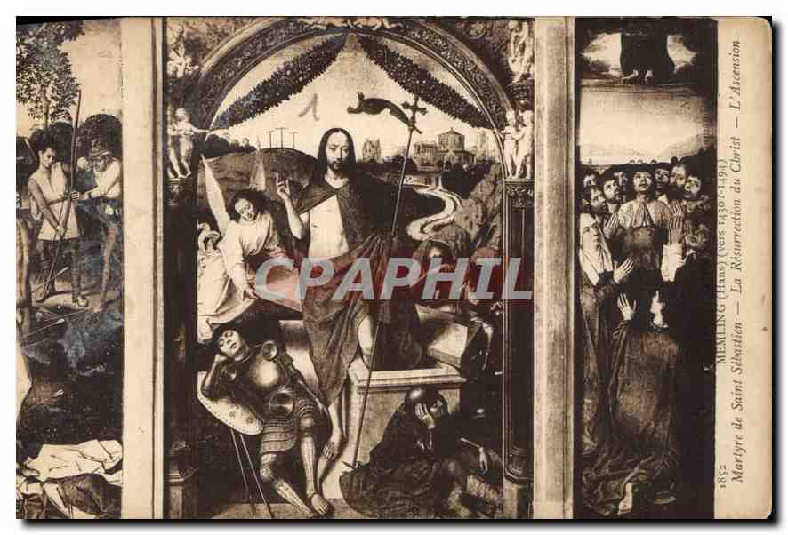 L'Ascension — La Résurrection du Christ — Martyre de Saint Sébastien — Memling (Hamm) (vers 1430-1491)