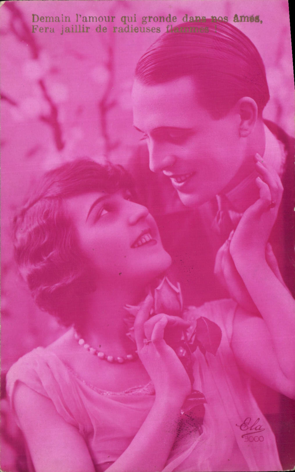 CPA Demain l'amour qui gronde dans nos ames Femme
