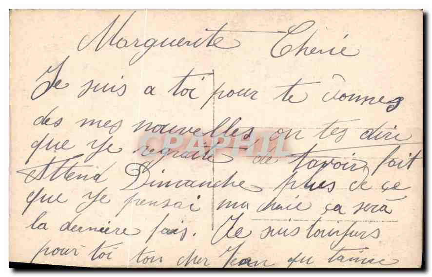 CPA Demain l'amour qui gronde dans nos ames Femme — Back
