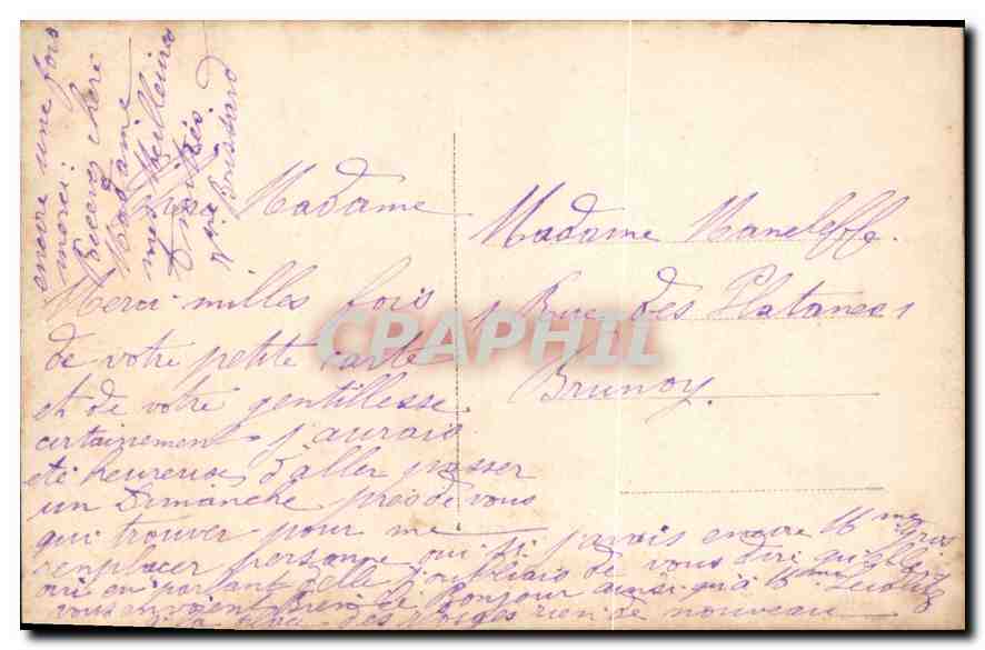 CPA Amities Femme — Verso