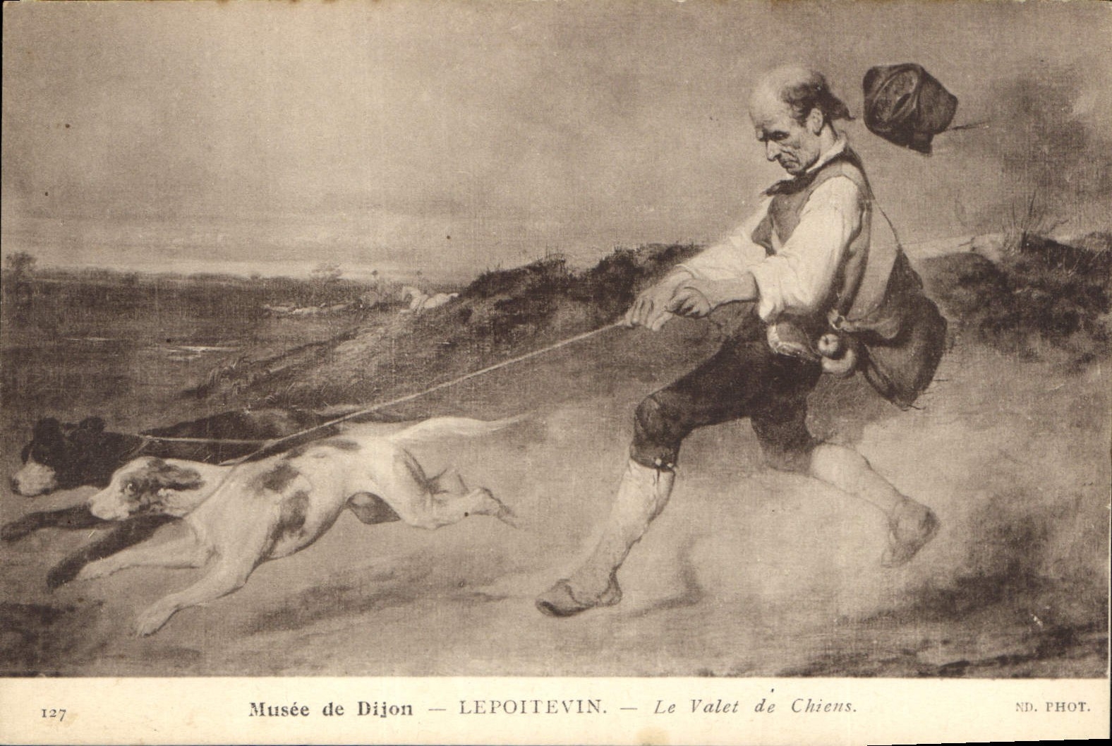 CPA Musee de Dijon Lepoitevin Le Valet de Chiens 