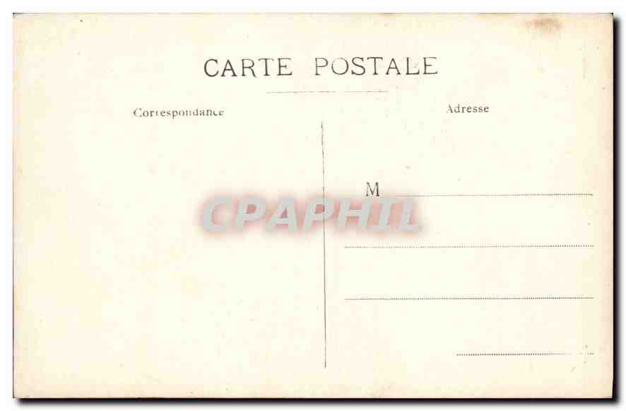 CPA Ecole Francaise Homme a la Fleur  — Verso