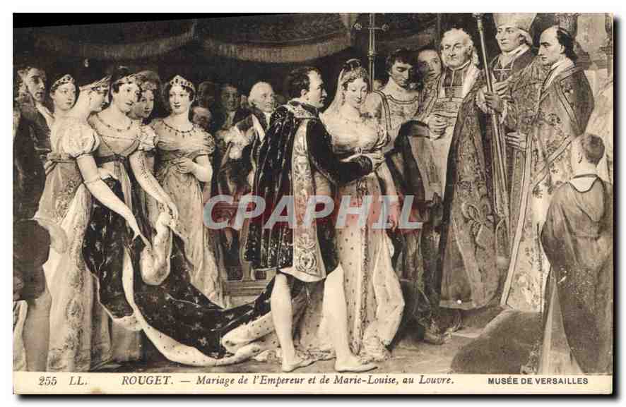 CPA Rouget Mariage de l'Empereur et de Marie Louisse au Louvre 