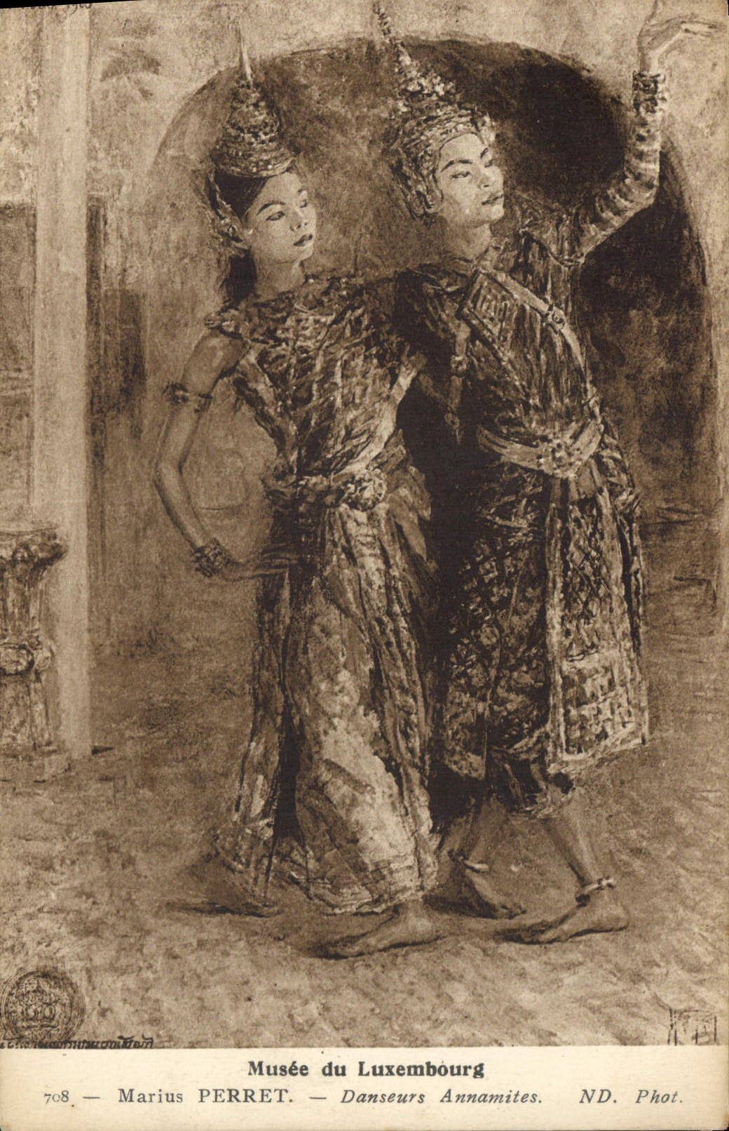 CPA Musee du Luxembourg Marius Perret Danseurs Annamites Indochine