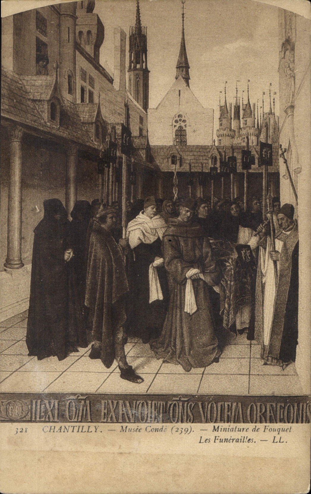 Chantilly — Die Trauerfeier — Miniatur von Fouquet — Museum Condé (239)