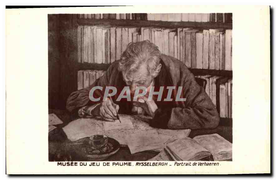 CPA Musee du Jeu de Paume Rysselbergh Portrait de Verhaeren 