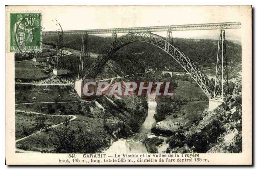 CPA Garabit Le Viaduc et la Vallee de la Truyere 