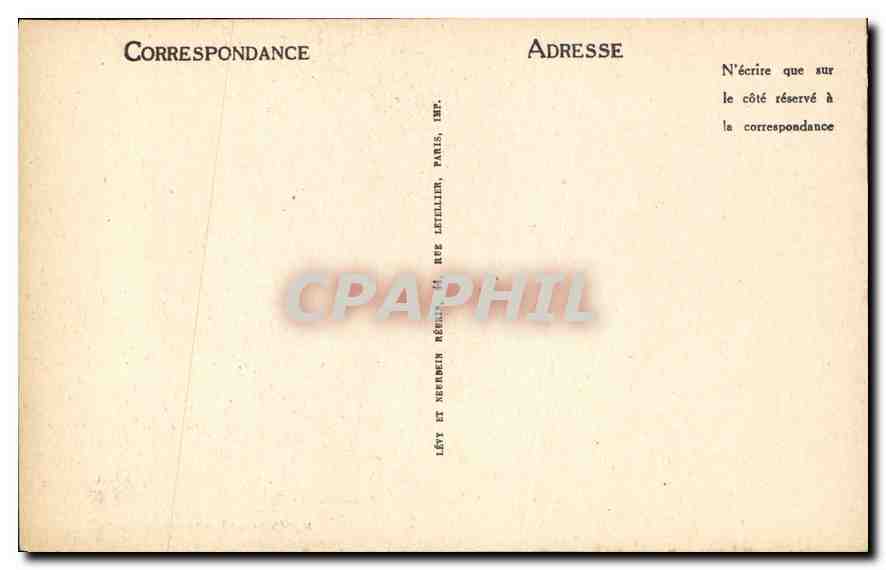 CPA Don Quichotte Paysage Musee Conde Chantilly  — Verso