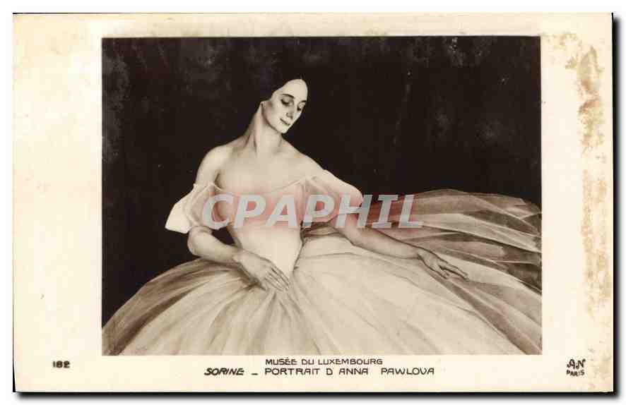 Portrait d'Anna Pavlova — Musée du Luxembourg — éditeur JAN Paris n°182