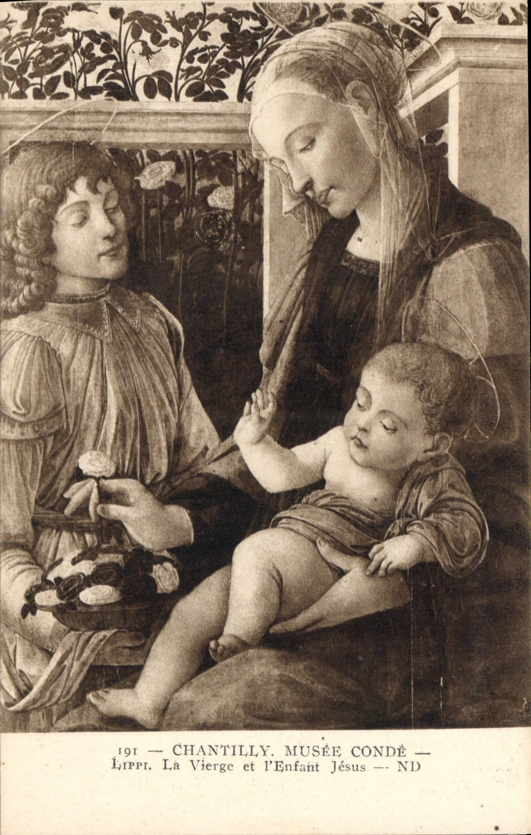 La Vierge et l'Enfant Jésus — Lippi — Musée Condé — Chantilly