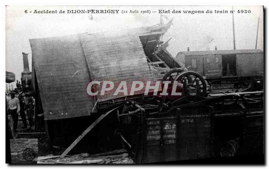 REPRO Accident de Dijon Perrigny Etat des wagons du train 