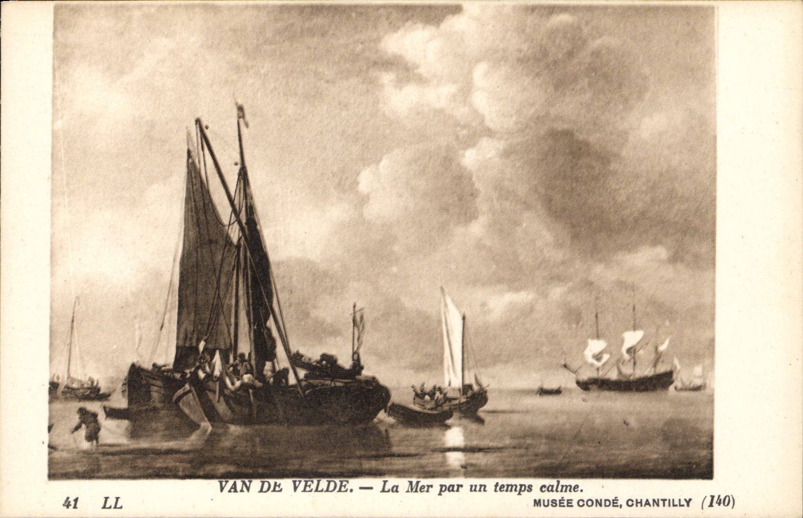 La Mer par un temps calme — Van de Velde — Musée Condé, Chantilly (140)