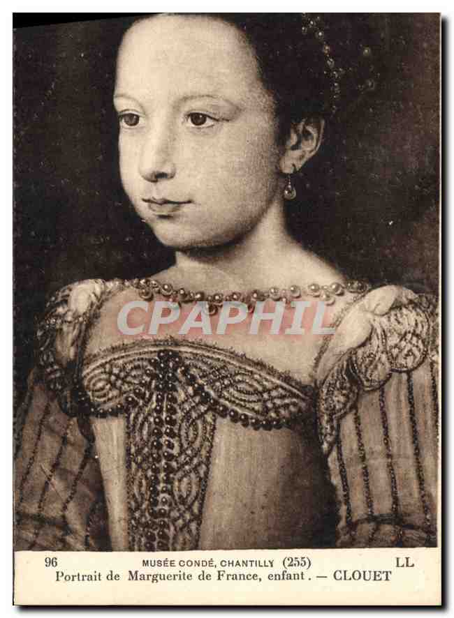 Portrait de Marguerite de France, enfant — Musée Condé, Chantilly (255) — Clouet
