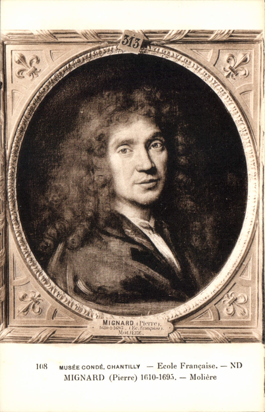 Porträt von Molière — von Pierre Mignard — Musée Condé, Chantilly