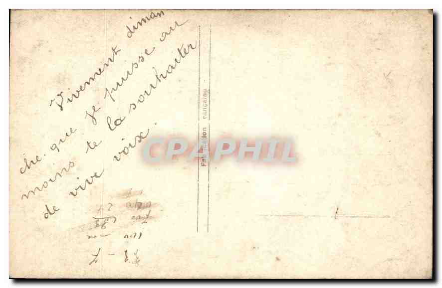 CPA Femme — Verso