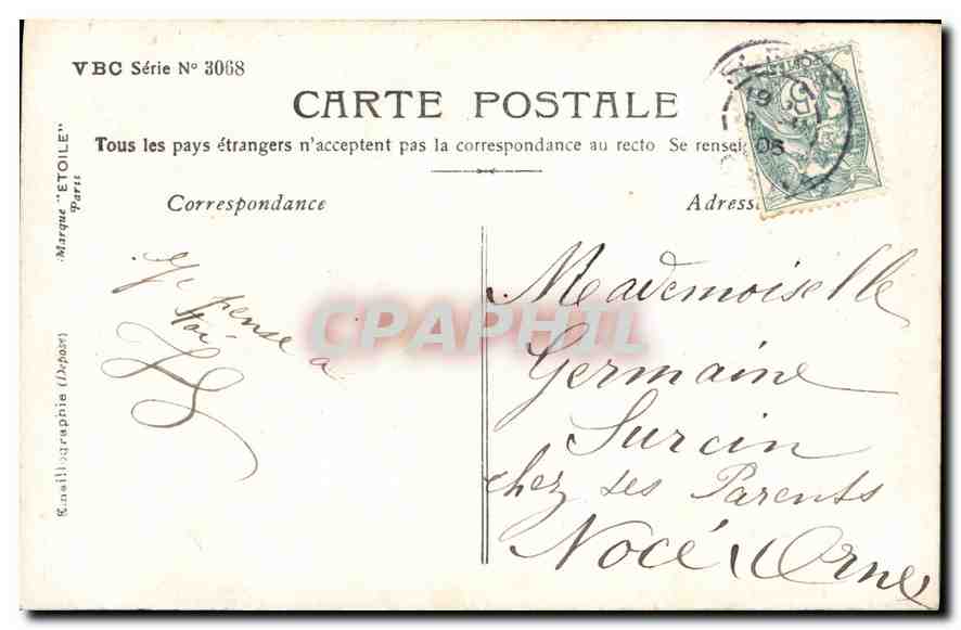 CPA Nos coeurs inseparables battent a l'unisson Femme — Verso