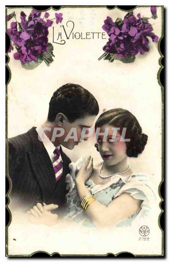 CPA La Violette Femme
