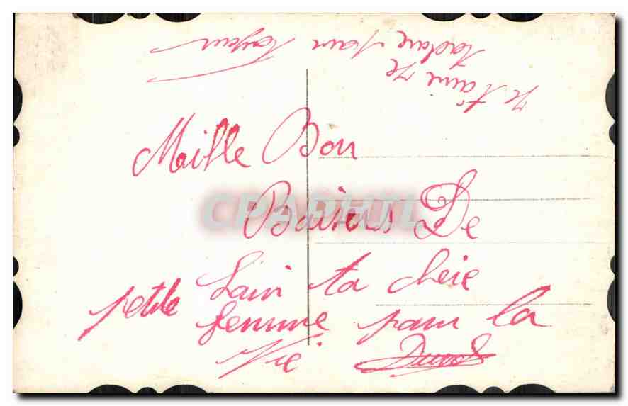 CPA La Violette Femme — Back