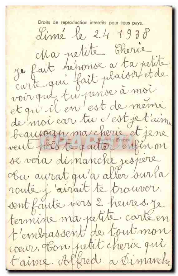 CPA Les Levres Femme — Verso