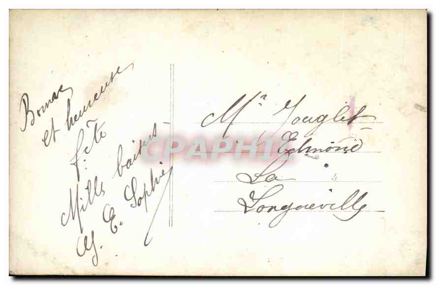 CPA Femme — Rückseite