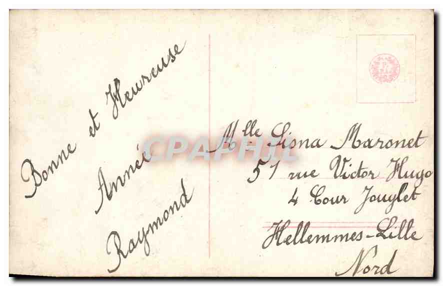 CPA Femme — Rückseite
