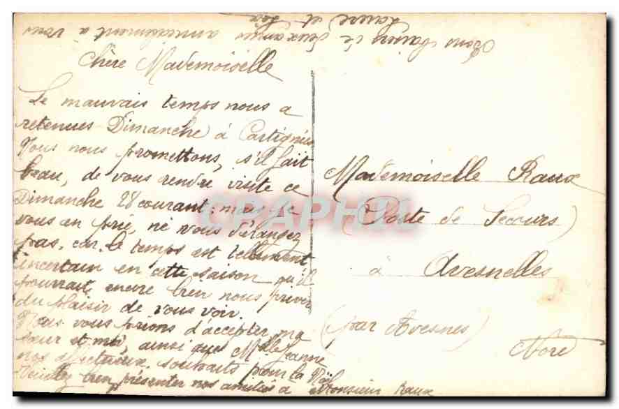 CPA Joyeux Noel Femme Sabot — Rückseite