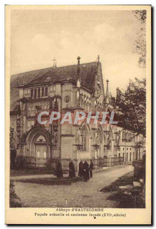 CPA Abbaye d'Hautecombe Favade actuelle et ancienne facade XVI siecle 