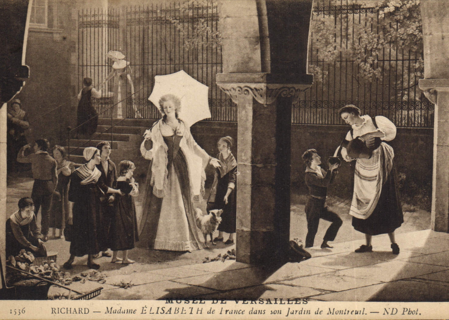 Madame Élisabeth de France dans son Jardin de Montreuil — Richard — N° 1536