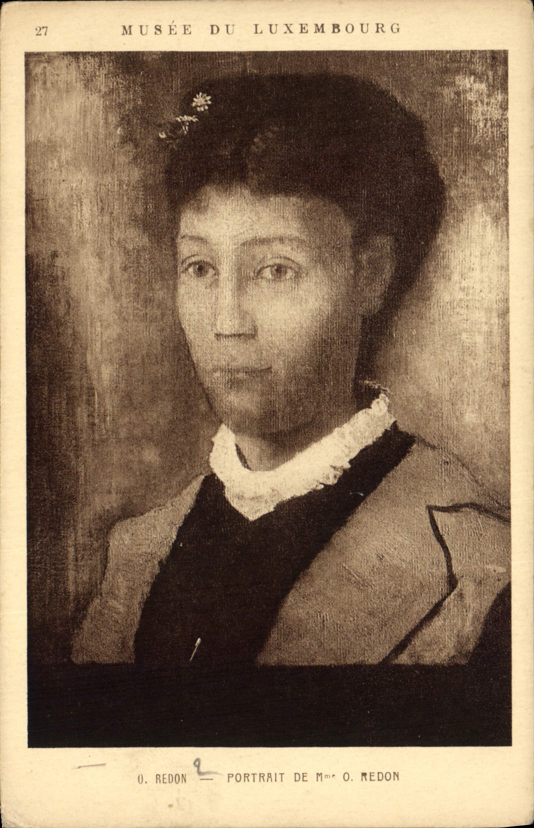 Portrait de Mme O. Redon — Musée du Luxembourg — Braun & Cie, Paris