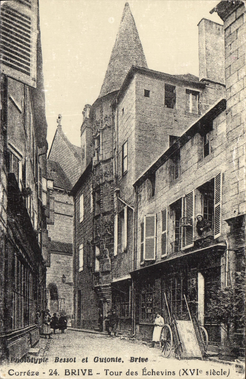 REPRO Correze Brive Tour des Echevins XVI siecle 