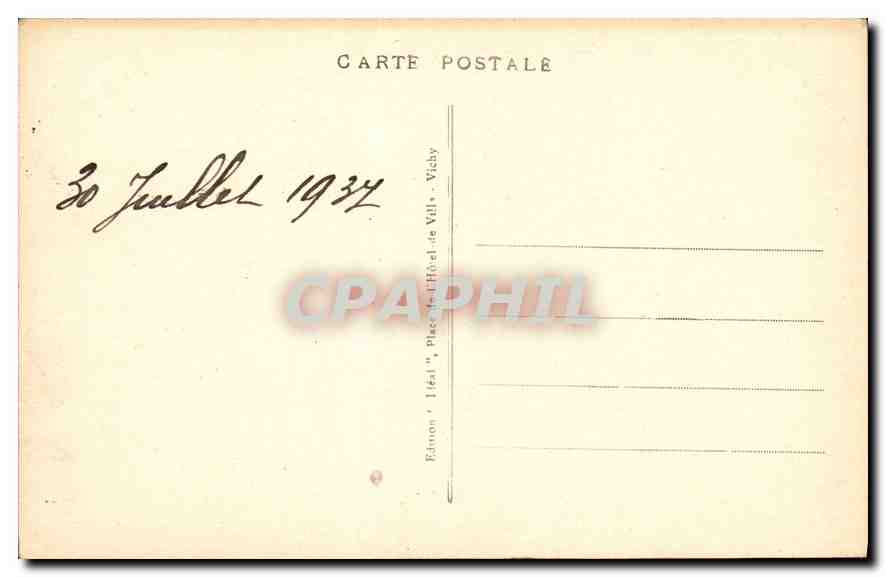 CPA Moulins La Vierge Noire  — Rückseite