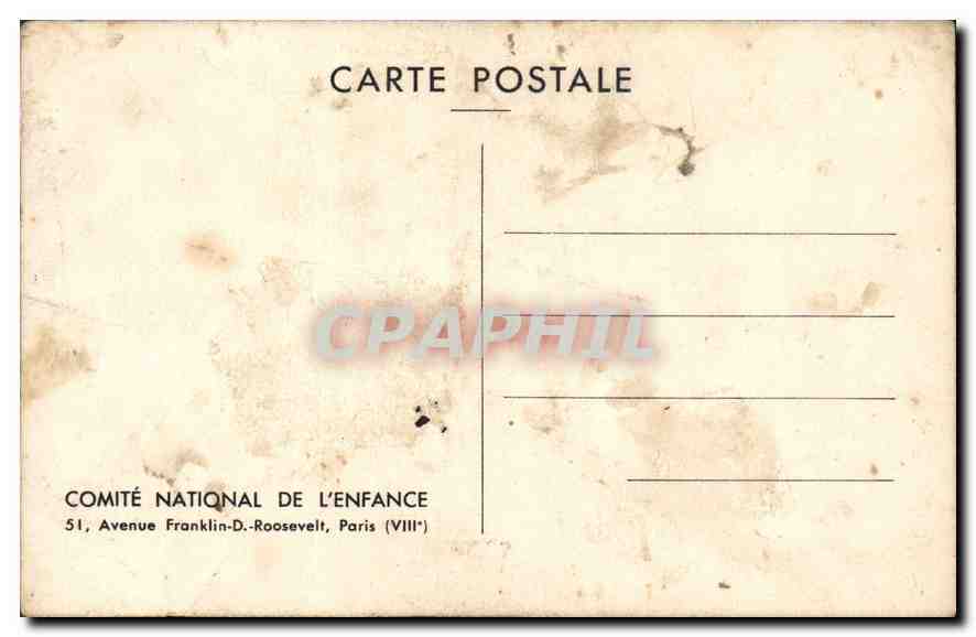 CPA Berthe Morisot le Berveau  — Verso