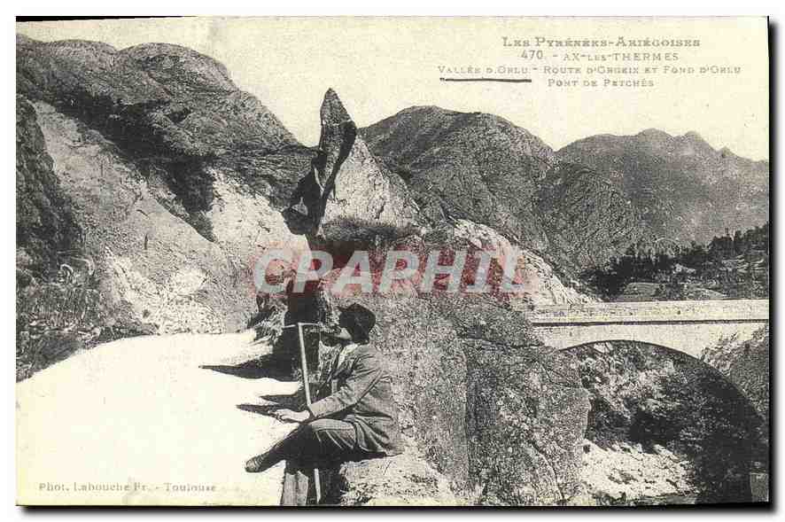 CPA Les Pyrenees Ax les Thermes vallee pont de Petches 