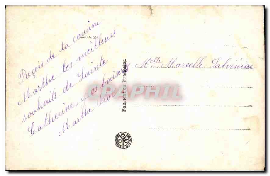 Jeune fille souriante — coiffée d'un bandeau vert — éditée par Noter, n° 2914 — Back