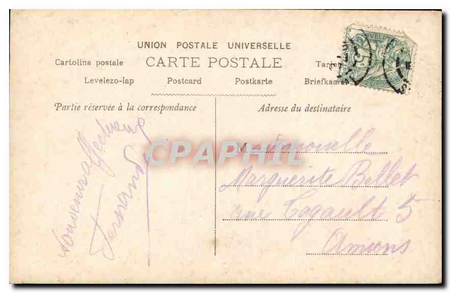 CPA Rita Rizzo Femme — Verso