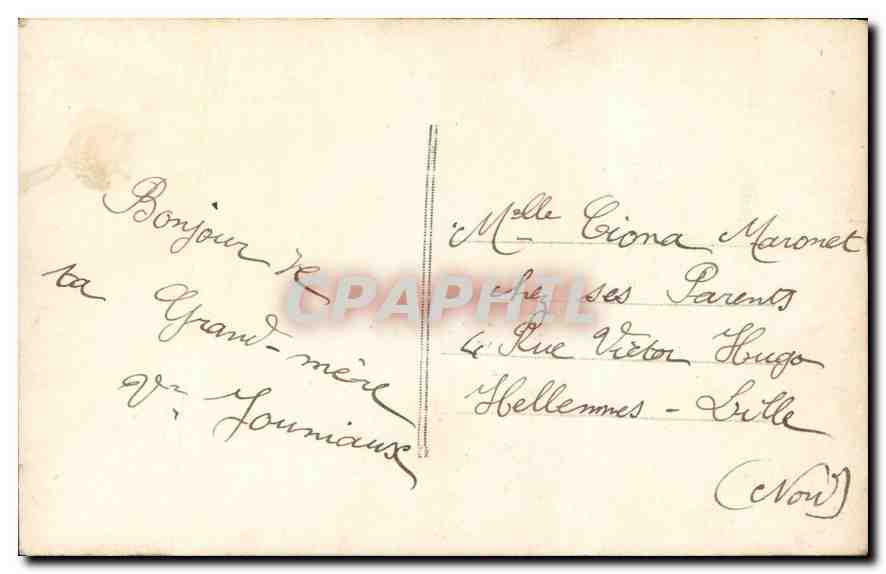 CPA Femme Poissons Peche — Verso