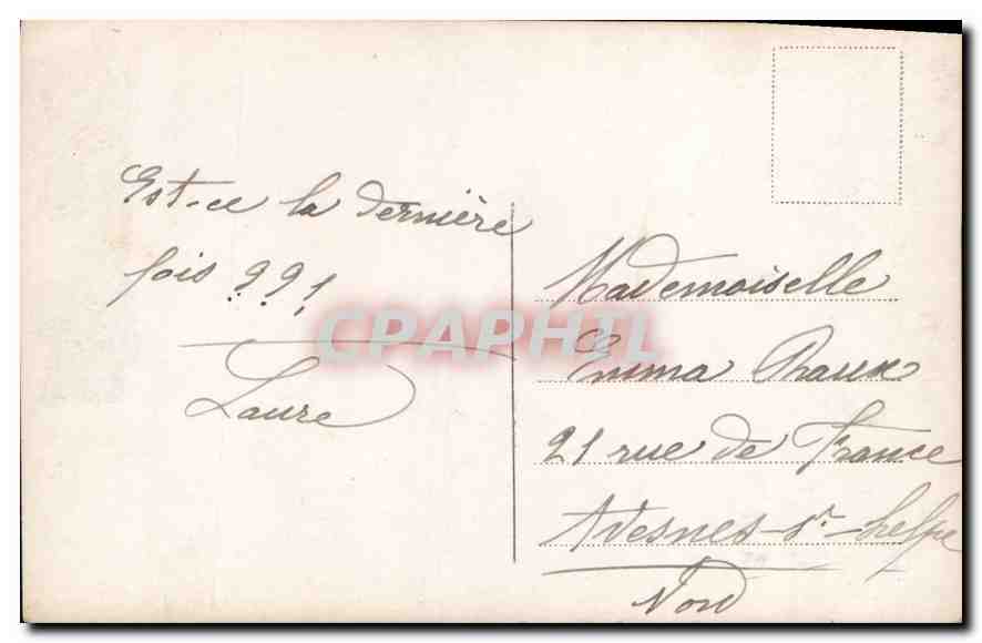 CPA Bonne Fete Femme — Verso