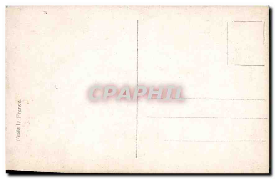 CPA Femme — Verso