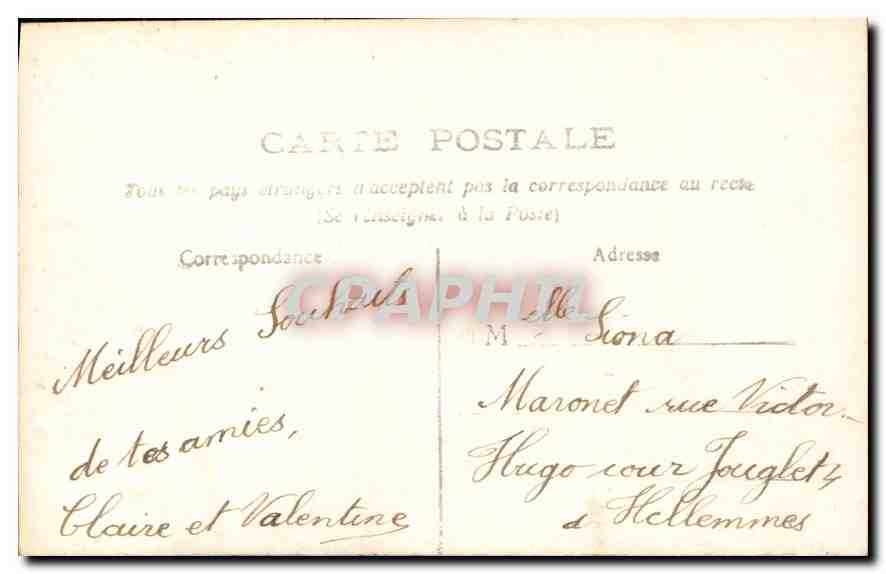 CPA Femme — Rückseite