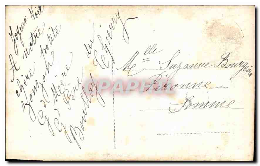 CPA Heureux Noel Femme — Verso