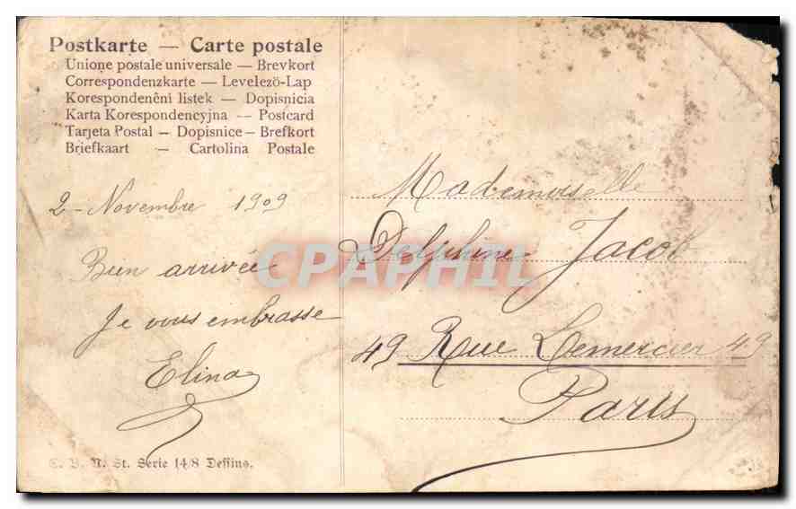 CPA Gilda Darthy Femme — Rückseite