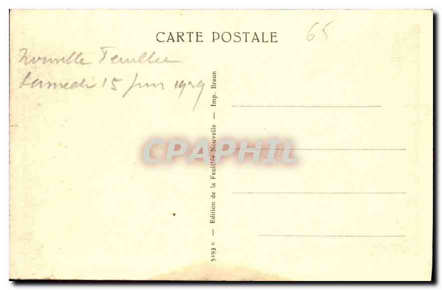 CPA Environs de la Feuillie Nouvelle la Valle des  — Rückseite